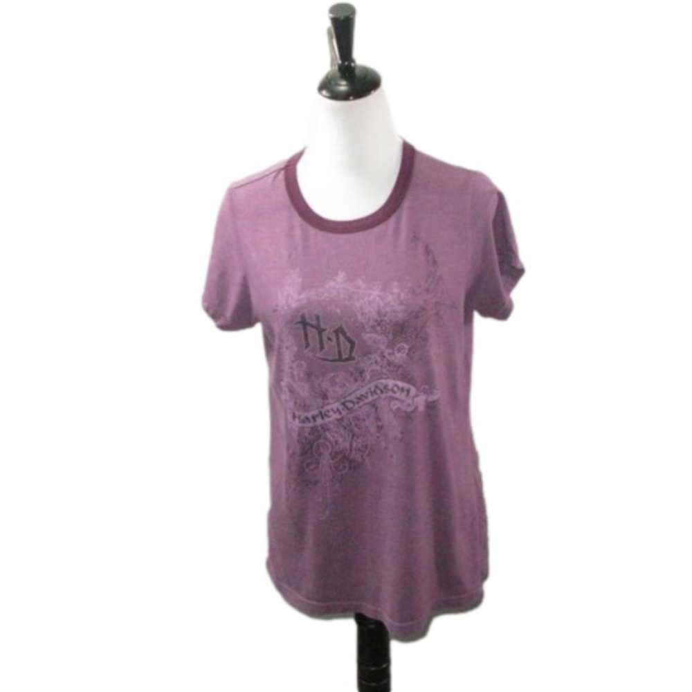 Harley-Davidson Muted Purple Graphic Short Sleeve Top Size XL